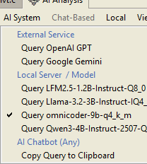 Selection of AI engine